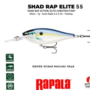 RAPALA SHAD RAP ELITE 55