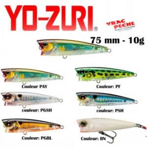 YO ZURI POPPER F 75