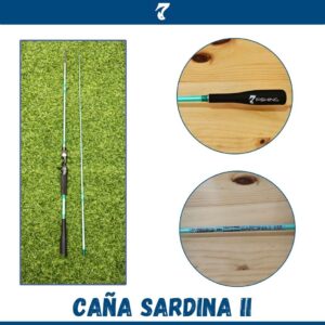 CAÑA SARDINA 2 TURQUESA BAITCASTING/SPINNING